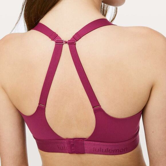 Lululemon Fine Form Bra Star Ruby Scoop Neck Stretch Size 36D - Picture 4 of 11